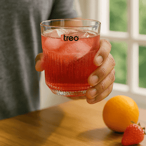 Treo by Milton Aurora Juice Tumbler I Premium Glass Set of 6 | 250 ml | Perfect for Home | Restaurants and Parties