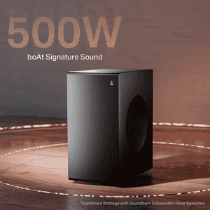 BoAt Aavante Prime 5.1 5000DA | Sound Bar With Sub Premium | Black