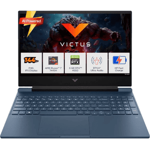 HP Victus Gaming Laptop | AMD Ryzen 7 7445H | 16GB | 512GB SSD | 6GB RTX 4050 | 15-fb3130AX