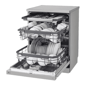 LG Dishwasher | 15 Place Settings | Front Control Panel | Prime Silver