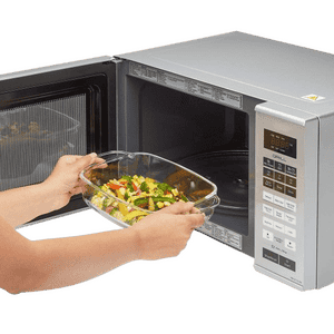 Borosil 1.6 L Baking & Serving Square Shape Dish with Handle | Glass Bakeware and Serveware Casserole Dish Tray | Transparent