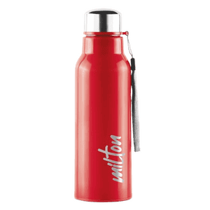 Milton Steel Fit 600ml Water Bottle | Inner Stainless Steel | Leak Proof  | Multicolors