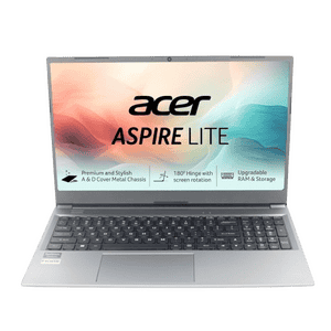 acer Aspire Lite AMD Ryzen 5 7430U Processor Laptop | 8 GB RAM | 512 GB | 15.6 |  Windows 11 Home | Steel Gray