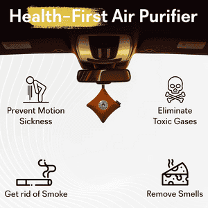 GOODAIR 3.0 Premium Car Air Purifier | Non-electric | Romantic Coffee