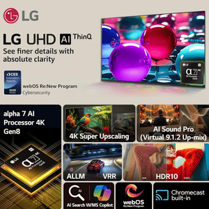 LG UA73 AI Series 4K UHD Smart LED TV | 108 cm (43 inches)  | 43UA73806LA