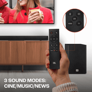 JBL Cinema SB180 Bluetooth Soundbar | 220 W | 2.1 Channel | Black