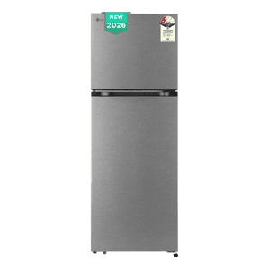 LG Frost Free Double Door Refrigerator | with Inverter Compressor | 251 L | 2 Star | Dazzle Steel | 2026 Model | GLT2526WWDS