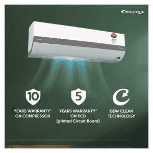 Daikin Inverter Split Air Conditioner | 1.0 Ton | 5 Star | White | FTKM35XV16VAA