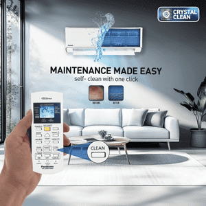 Panasonic 7in1 Convertible Inverter Split AC | 1Ton | 5Star | White | CS-EU12BKY5