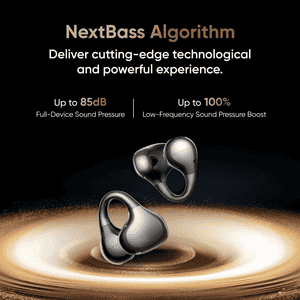 Realme Buds Clip Open-Ear Wireless Earbuds | Titanium Black | RMA2418