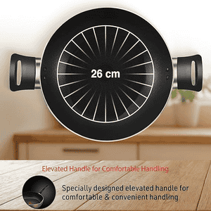 Tefal Day by Day Non-Stick Kadhai with lid | 26 CM