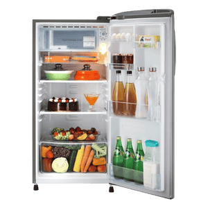 LG Direct Cool Single Door Refrigerator | with Smart Inverter Compressor | 185 Litres | 3 Star | Shiny Steel | 2026 Model | GLD1936YAPZ