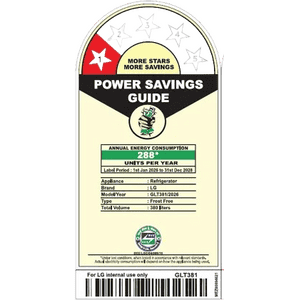 LG Frost Free Double Door Refrigerator | 380 Litres | 1 Star | Dazzle Steel | 2026 Model | GLT3816NFDS