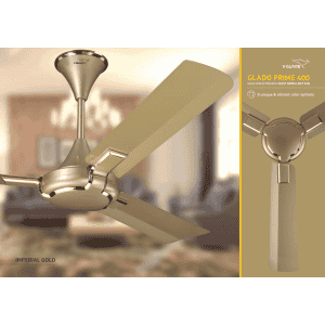 V-Guard Glado 400 1200 mm 3 Blade Ceiling Fan 1200 mm 3 Blade Ceiling Fan | Gold