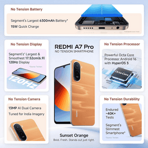 Redmi A7 Pro | 4GB | 64GB | Sunset Orange