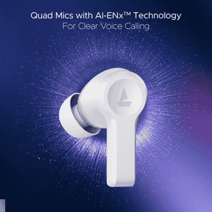 Boat Nirvana Lucid Wireless in Ear Earbuds | Active Noise Cancellation up to 32dB | Zinc White