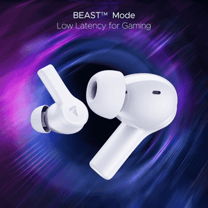 Boat Nirvana Lucid Wireless in Ear Earbuds | Active Noise Cancellation up to 32dB | Zinc White