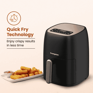 Crompton Ameo Digital Air Fryer | 4.2L | Black Gold