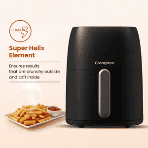 Crompton Ameo Digital Air Fryer | 4.2L | Black Gold