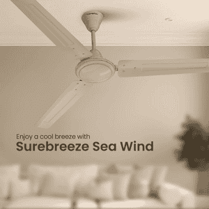 Crompton Surebreeze Sea Wind Ceiling Fan | Multicolour