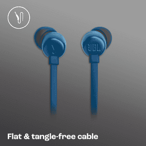 JBL Tune 310 Wired in Ear Headphones with Microphone | USB Type C | Blue | JBLT310CBLU