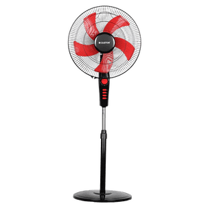 Castor IBELL Tornado 5 Leaf Pedestal Fan | 406 mm | Red and Black