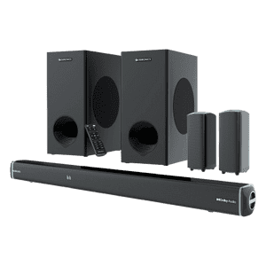 Zebronics Juke BAR 9552 Bluetooth Soundbar with Dual Wireless Subwoofer | 625 Watts | Black
