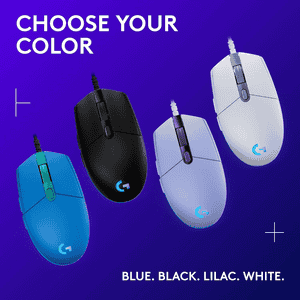 Logitech G203 Wired Gaming Mouse | Computer and Laptop Compatible | Multicolour