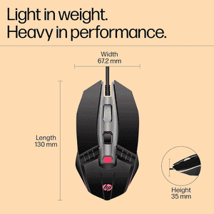 HP USB Wired Gaming Mouse | Black | M270
