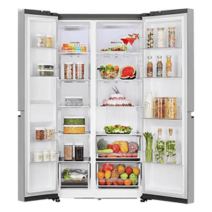 LG Side-by-Side Refrigerator | Convertible | 650L | 3 Star | Convertible | Shiny Steel | GL-B257JPZ3