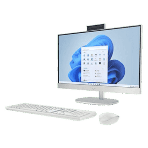 HP All-in-One Desktop PC | AMD Ryzen 3 7320U | 8GB | 512GB | Windows 11 Home | Shell White | 24-CR0016IN