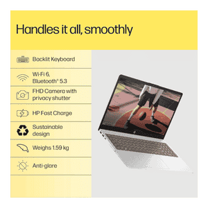 HP Laptop | AMD Ryzen 5 7520U | 16GB | 512GB | Windows 11 Home | Silver | 15-FC0690AU