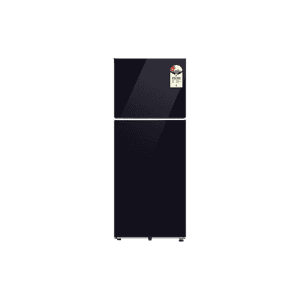 Samsung Double Door Refrigerator | 419 L | 2 Star | Black Glass | RT45HB6A4222HL