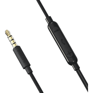Philips Wired Earphones with Mic | Black | TAA1009