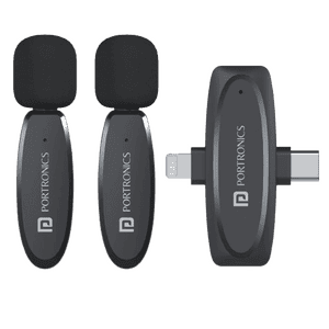 Portronics VlogMate Mic | IPH Vlogging Mic | Type C | Black | POR 2320
