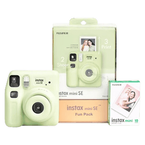 FUJIFILM Instax Mini SE Fun Pack Instant Camera | 10 Shots | Green