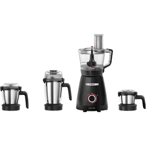 Bosch PureMixx Mixer Grinder Food Processor | 800 Watt | 5 Jars | Black | MP8515A1KI