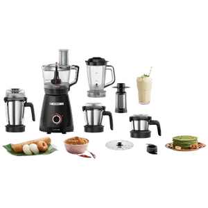 Bosch PureMixx Mixer Grinder Food Processor | 800 Watt | 5 Jars | Black | MP8515A1KI