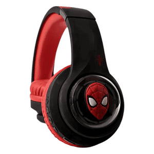Marvel SpiderMan Kids 3D Bluetooth Wireless Stereo Headphones | Foldable Ear Cups | Black&Red | MV-3054-SM