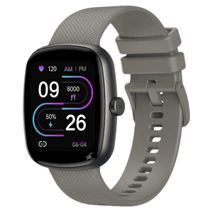 Fastrack Jupiter S3 Smartwatch | BT Calling | Square | Black & Grey