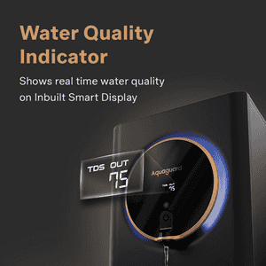 Aquaguard Aspire Halo RO+UV Water Purifier | Intelligent Halo Lights | Black | ROUVCUALKSS