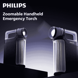 Philips Rechargeable LED Emergency Light | Super Bright Portable Light | USB Charging | SFL3451/56