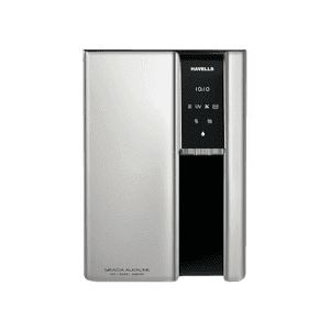 Havells Gracia Alkaline Water Purifier | RO+UV+Alkaline | 6.5L | Silver & Black