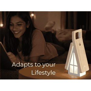 iGear FlexGlow 2-in-1 LED Desk and Night Lamp | Type-C Charging | Modern Minimalist Look | White