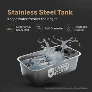 Aquaguard Aspire Halo RO+UV Water Purifier | Intelligent Halo Lights | Black | ROUVCUALKSS