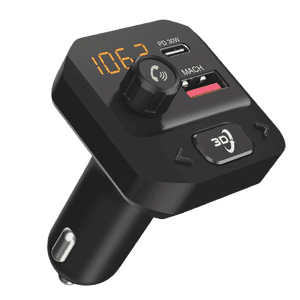 Portronics Auto 10 Plus Car Charger With Bluetooth Calling | 30W Type-C PD | 18W USB | Black | POR 2434