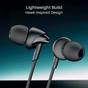 Boat Bassheads 300C Wired Earphones | Type-C Connector | 10mm Drivers | Active Black