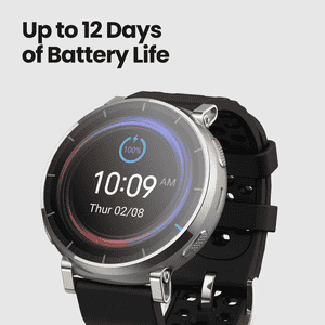 Amazfit Active 3 Premium Smart Watch | 1.32"AMOLED Display | Fitness Tracker | Apex Silver