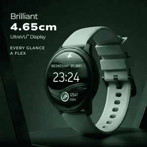 Fastrack Jupiter R3 Smart Watch | Round Display | Black & Green