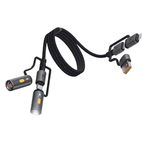 iGear OmniSpark 6-in-1 Charging Cable | 100W | Fast Charging | Black
